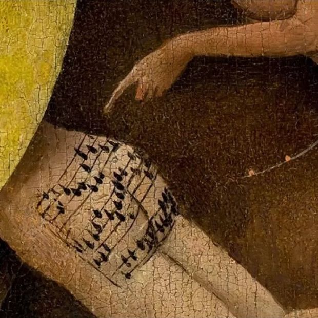 Hieronymus Bosch'un resmindeki popo üstünde Cehennem melodisi  